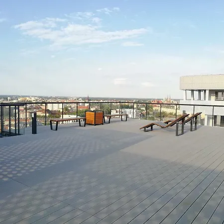 Two Towers Old Town Apartments-city Center-by The River-observation Terrance On The Roof-free Parking דירה ורוצלב